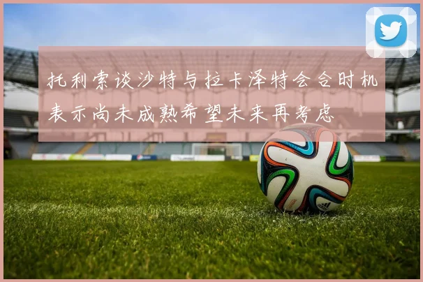 托利索谈沙特与拉卡泽特会合时机表示尚未成熟希望未来再考虑